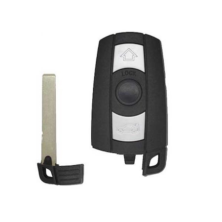 Keyless Factory KeylessFactory: BMW 3 / 5 Series / 3-Button Smart Key Shell / KR55WK49127 KR55WK49123 / CAS3 SKS-BM-127S